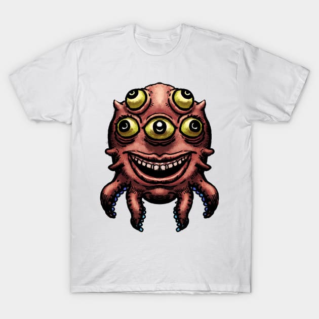 Cute cartoon alien 1 T-Shirt by CrispytheGhoul